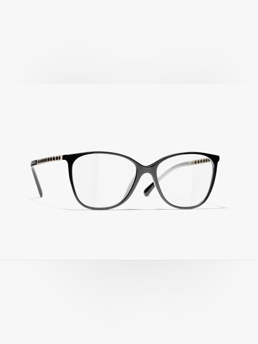 BNIB! Chanel CC Square Blue Light Glasses Acetate, Metal & Calfskin, Black W/COA - Picture 12 of 16